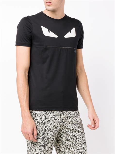 fendi monster mens t shirt|Fendi oversized t shirt.